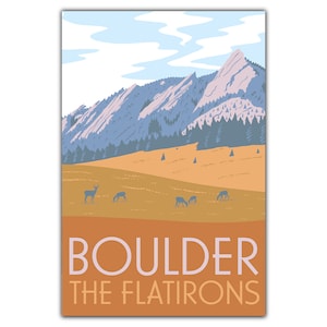 Cartolina di Boulder Flatirons