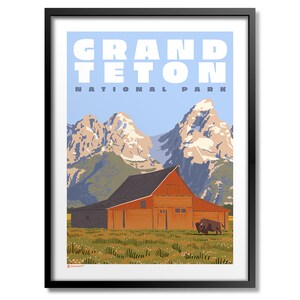Grand Teton National Park Mormonen Reihe Print