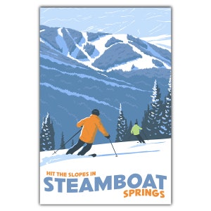 Steamboat Springs Hit The Slopes Postkarte
