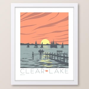 Clear Lake Iowa Sunset Print