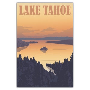 Lake Tahoe Sonnenaufgang Postkarte