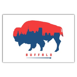 Cartão postal de futebol de Buffalo