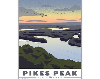 Pikes Peak State Park Postcard