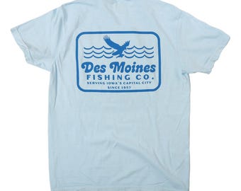 Des Moines fiskeföretag t-shirt
