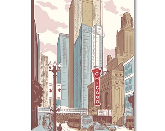 Chicago Loop Postcard
