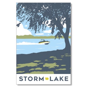 Briefkaart Storm Lake
