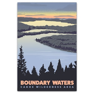 Cartolina panoramica di Boundary Waters