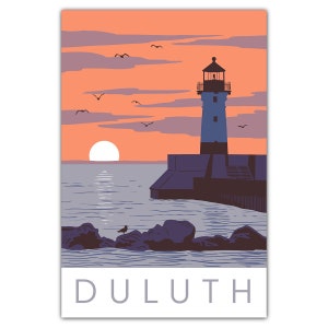 Carte postale du port de Duluth