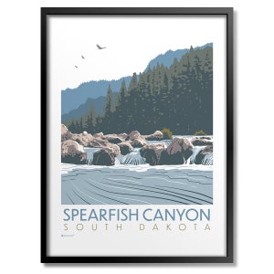 Spearfish Canyon-tryck