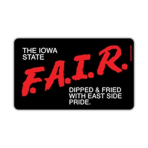 Iowa State Fair Dipped and Fried Magnet/Sticker