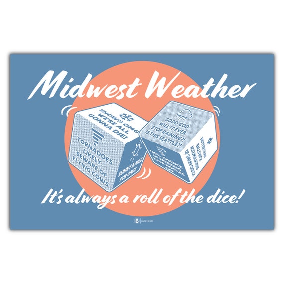 Midwest Wetter Magnet/Aufkleber - .de