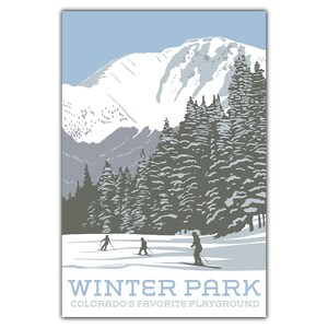 Cartão postal de esqui de Winter Park
