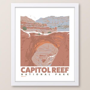 Capitol Reef National Park Cassidy Arch Utah Print