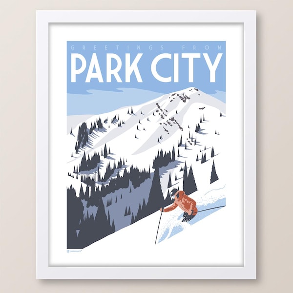 Hälsningar från Park City - Utah-tryck