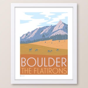 Boulder Flatirons Colorado Druck