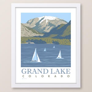 Großartiger Lake Colorado Druck