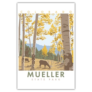Mueller - Cartolina del parco statale del Colorado