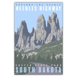 Cartolina di Needles Highway