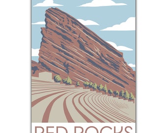 Red Rocks Colorado Postcard