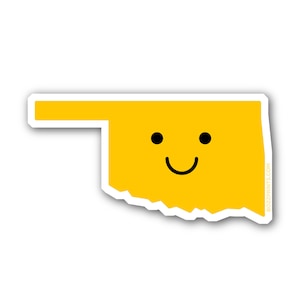 Smiley Face Oklahoma Aufkleber