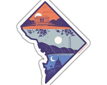 Layers of Washington D.C. Sticker