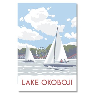 Lake Okoboji Park Postcard