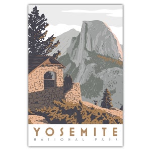 Carte postale Half Dome du parc national de Yosemite