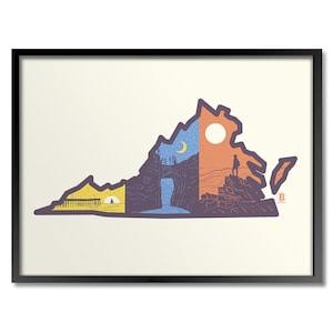 Layers of Virginia Print
