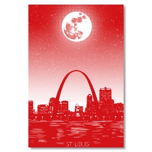 Cartão postal da lua de St. Louis