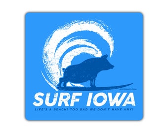 Surf Iowa Magnet/Sticker