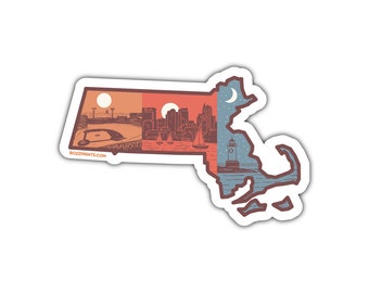 Couches du Massachusetts Sticker