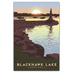Blackhawk Lake Postkarte