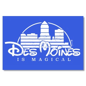 Des Moines is Magical Postcard