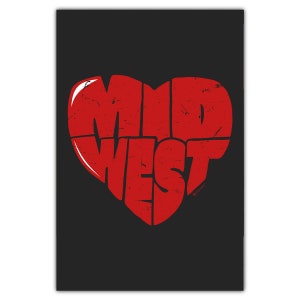 Carte postale coeur du Midwest