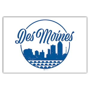 Des Moines Hometown Postcard
