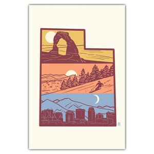 Camadas de Utah Cartão Postal
