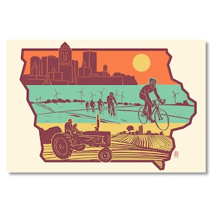 Strati di cartolina dell'Iowa