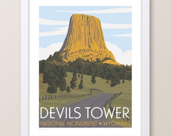 Devils Tower Wyoming Print