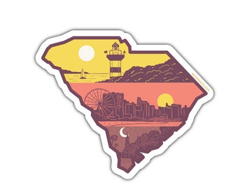 Layers of South Carolina Sticker