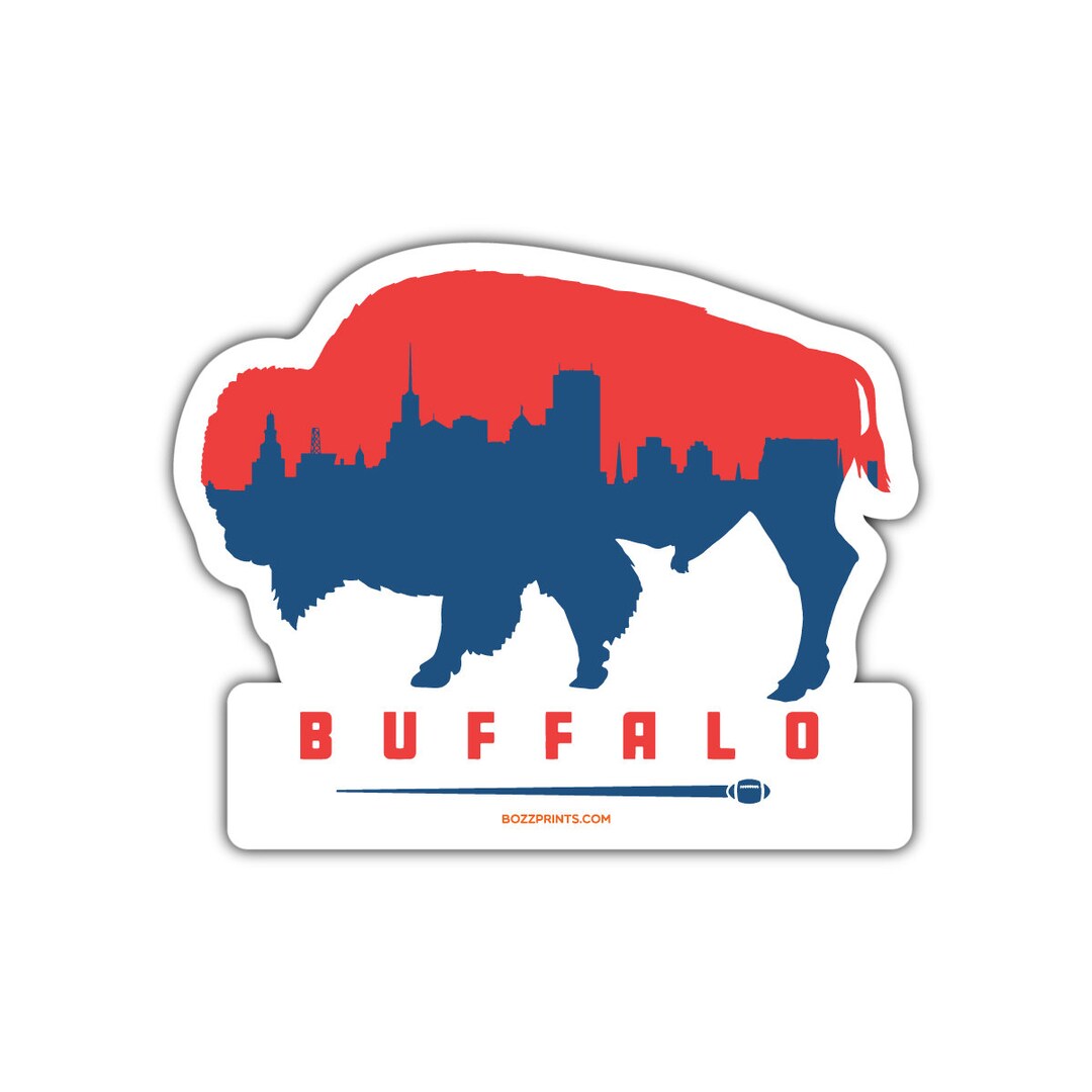 Buffalo Football Sticker - Etsy