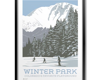 Winter Park Skiing-print