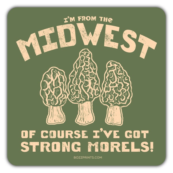 Midwest Morels Sticker/Magnet