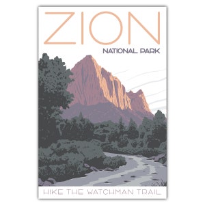Carte postale Sentier des gardiens du parc national de Zion