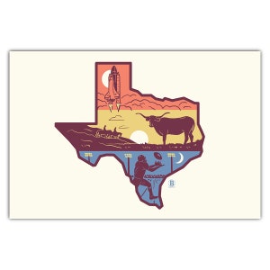 Postal de capas de Texas