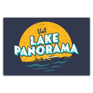 Visita la cartolina del panorama del lago