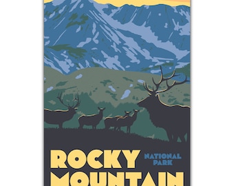 Rocky Mountain National Park Trail Ridge Road Postcard