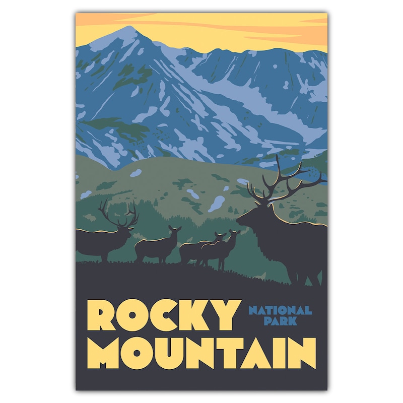 Rocky Mountains Post Card - Etsy