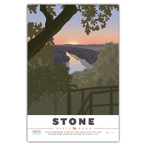Cartolina del parco statale di Stone