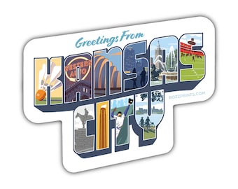 Naklejka Pozdrowienia z Kansas City