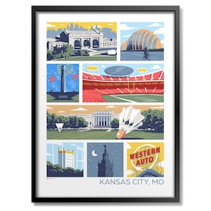 Landmarks of Kansas City Print